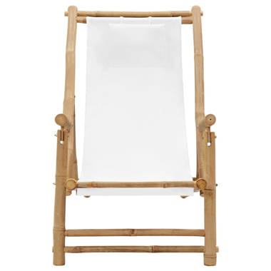 Bamboo folding beach discount chair